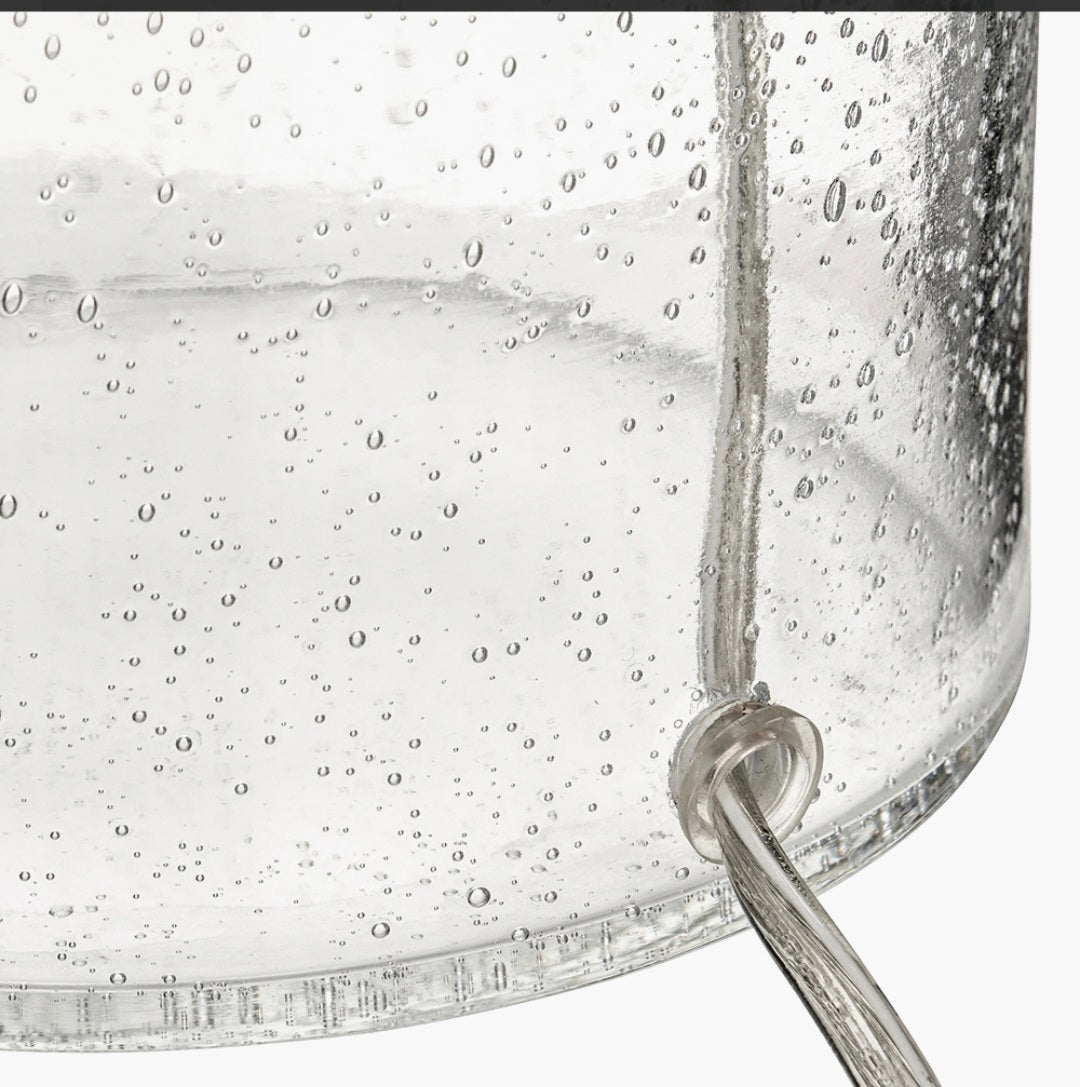 Bellamy Clear Bubble Glass Table Lamp