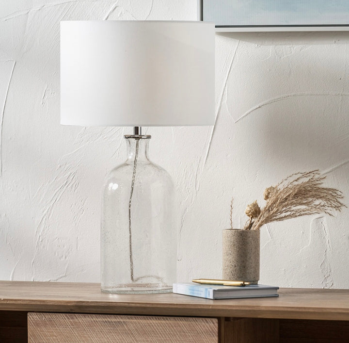 Bellamy Clear Bubble Glass Table Lamp