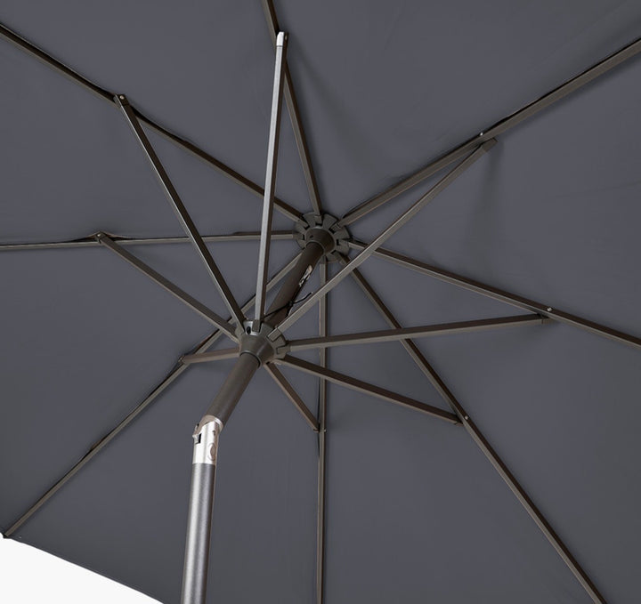 Riva 3m Round Anthracite Parasol