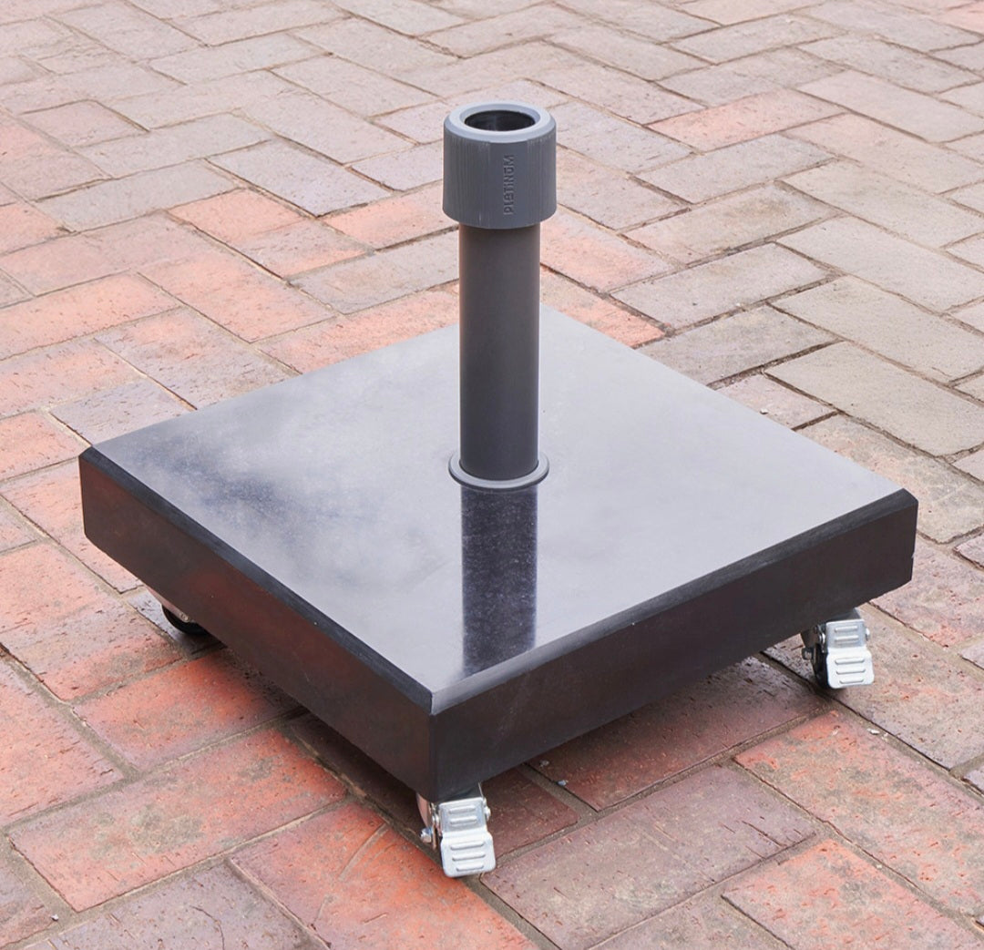 Rome Polished Black Granite 40KG Wheeled Parasol Base
SKU: 18-123