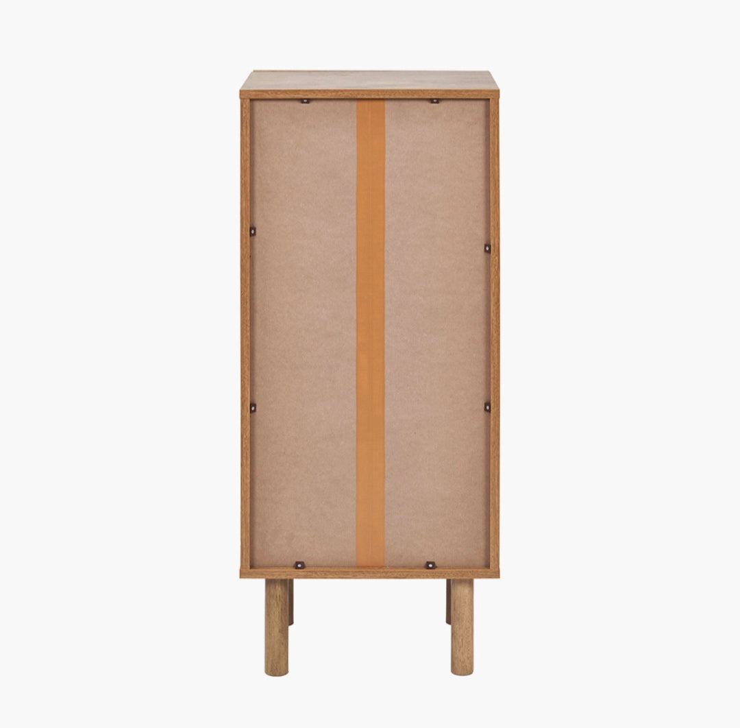 Henrik Natural Rattan 3 Drawer Tall Unit