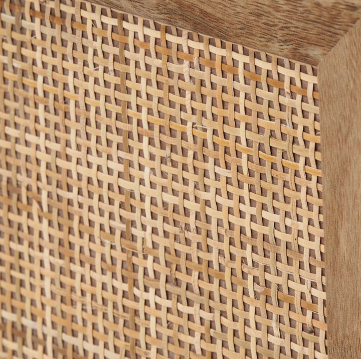 Henrik Natural Rattan 3 Drawer Tall Unit