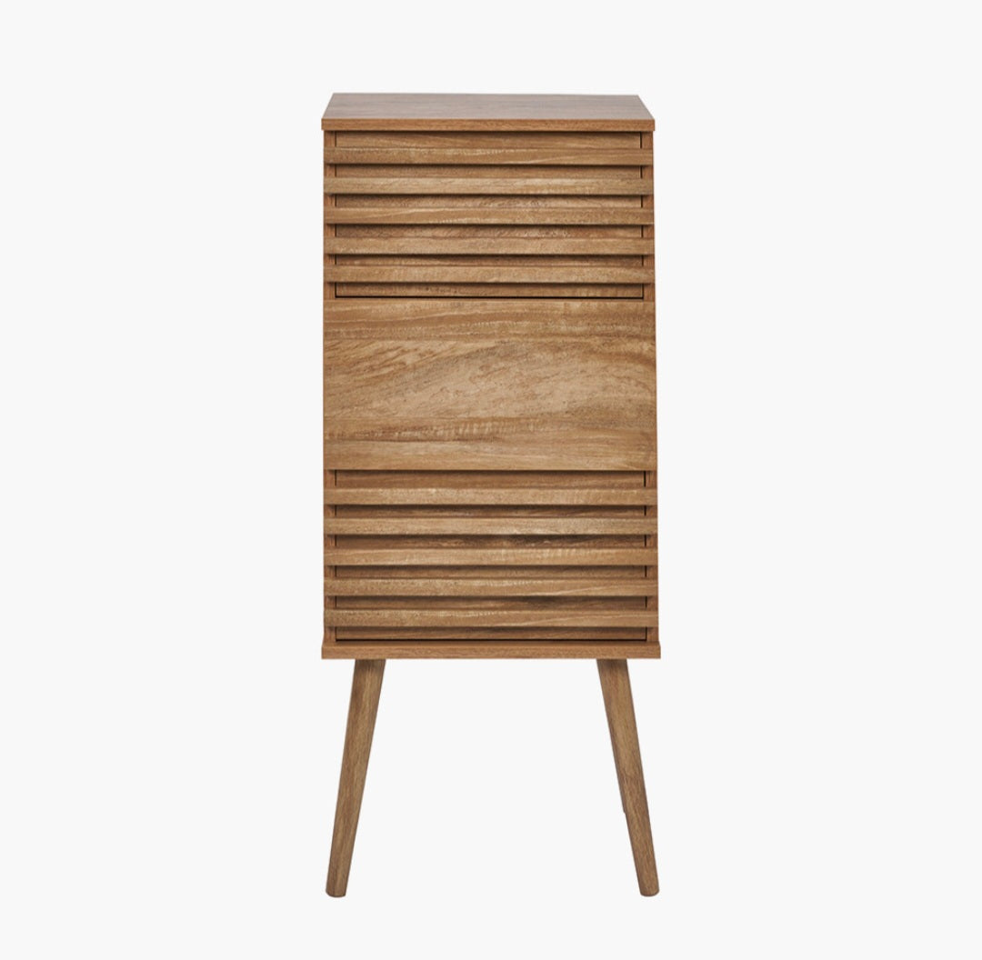 Larvik Natural Eucalyptus Wood 3 Drawer Tall Unit
