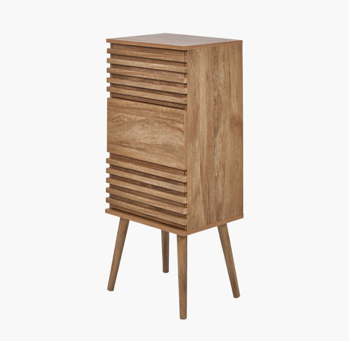 Larvik Natural Eucalyptus Wood 3 Drawer Tall Unit