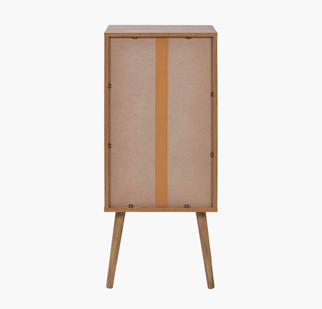 Larvik Natural Eucalyptus Wood 3 Drawer Tall Unit