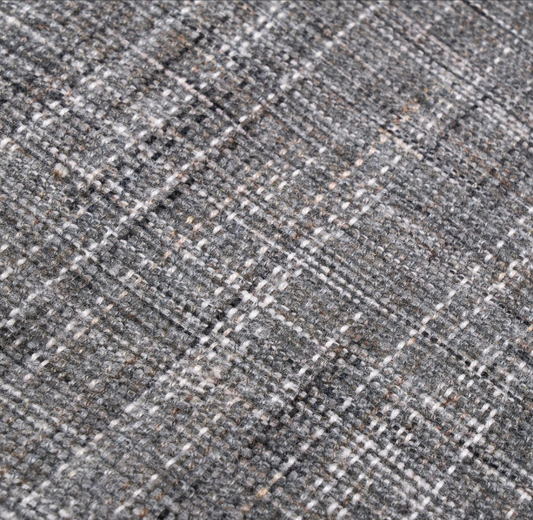 Indoor Outdoor Steel Grey and White Stripe Design Runner