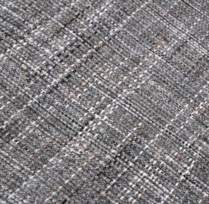 Indoor Outdoor Steel Grey and White Stripe Design Runner