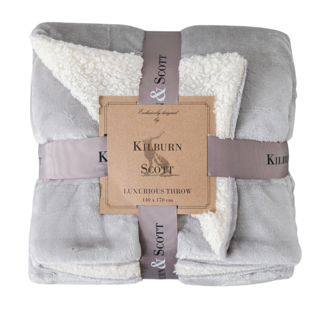 Sterling Sherpa Throw/ Silver