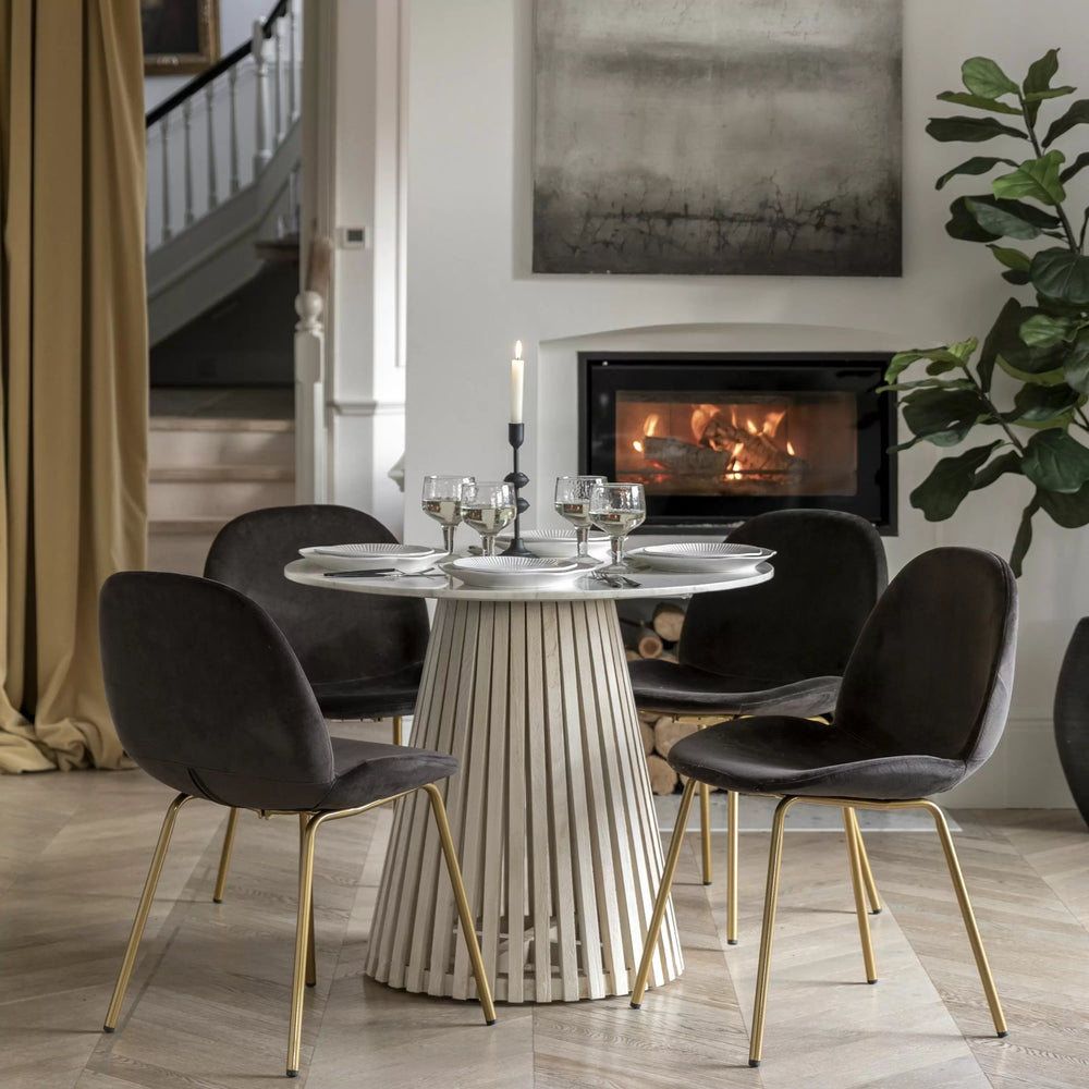 Soho Marble Round Dining Table