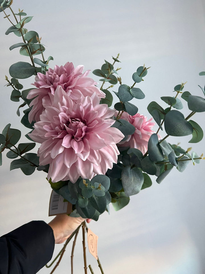 Home Pieces Pink Dahlia's arrangement Small 98cm