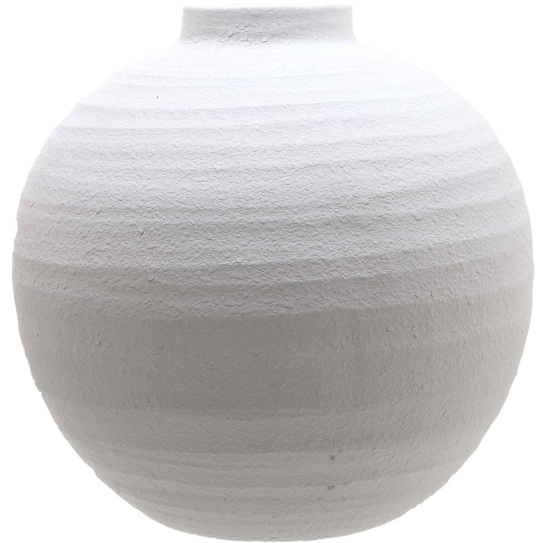 Arabella Large Matt White Ceramic Vase