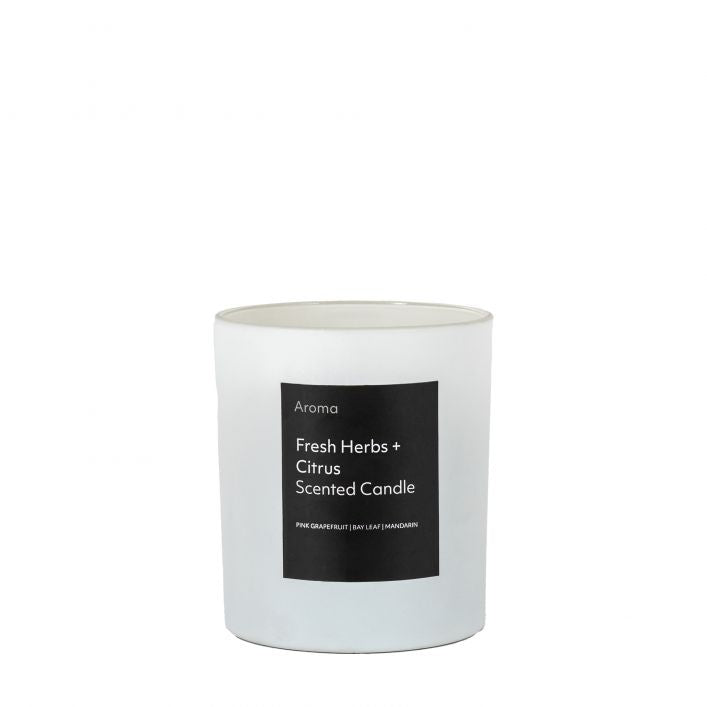 Fresh Herbs and Citrus Large Candle  by Aroma