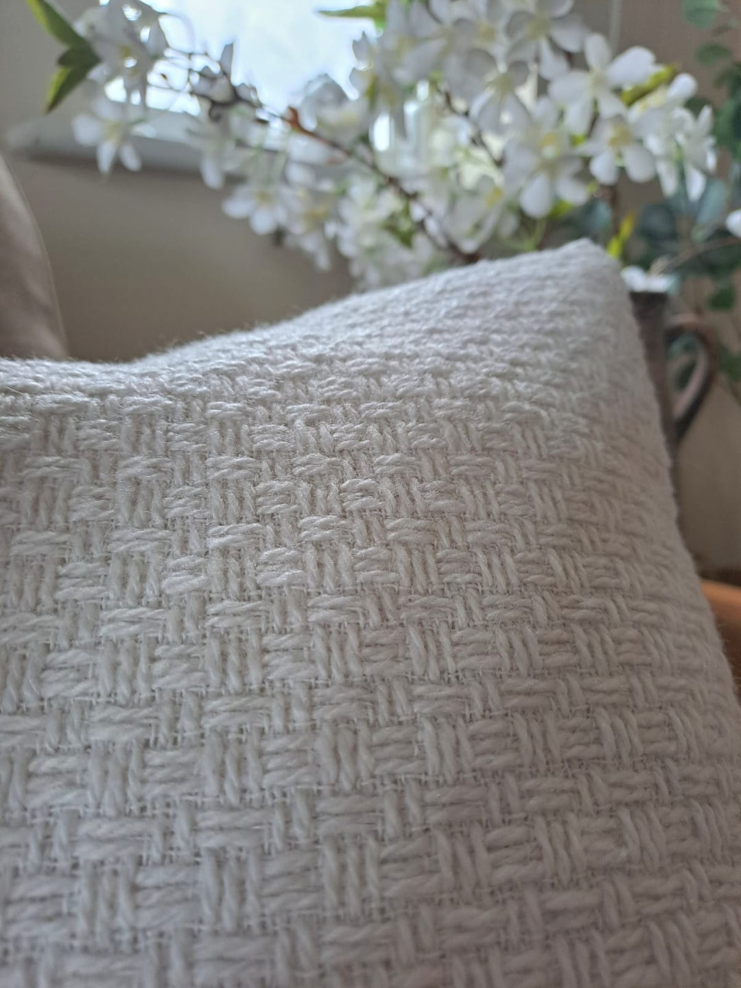 Textured Cream Cushion Cover 45cm×45cm