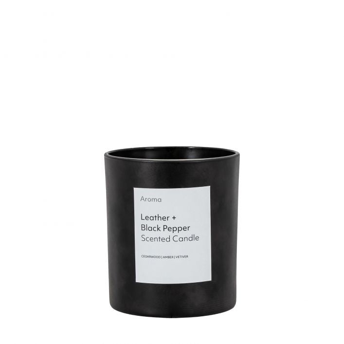 Leather and Black Pepper Votive Candle by Aroma