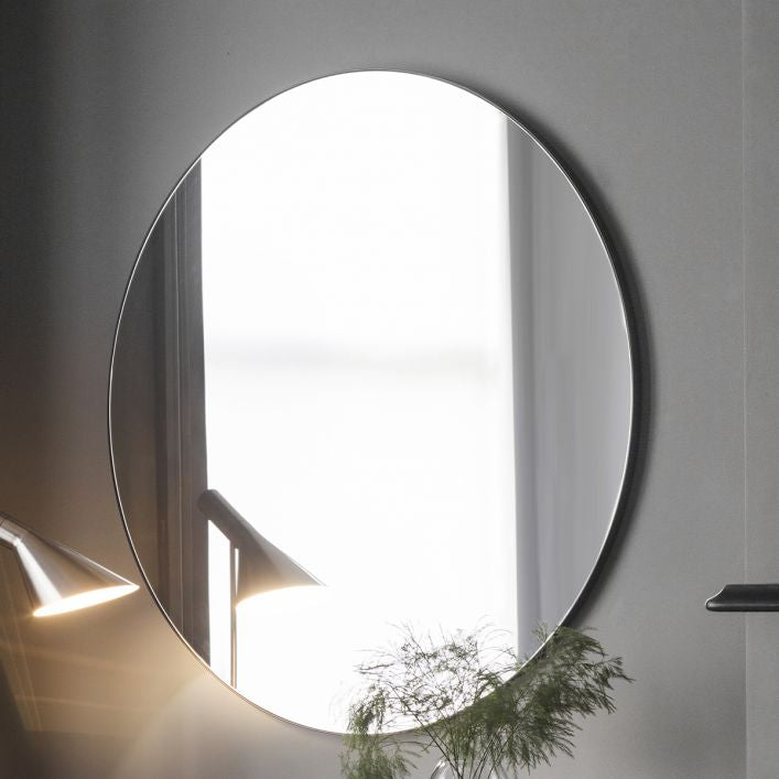 Sally Round Mirror | Black