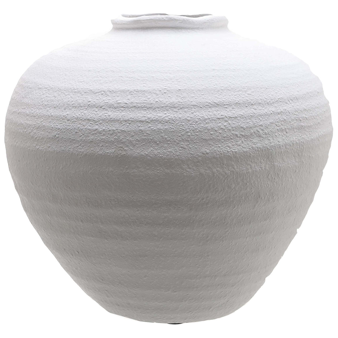 Regola Large Matt White Ceramic Vase