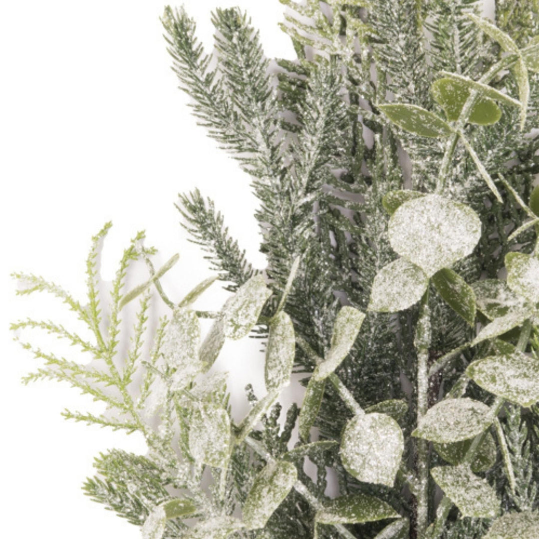 Frosted Eucalyptus And Fern Sprig