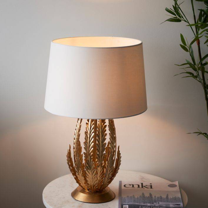 Delphine 1 Table Lamp Gold Leaf