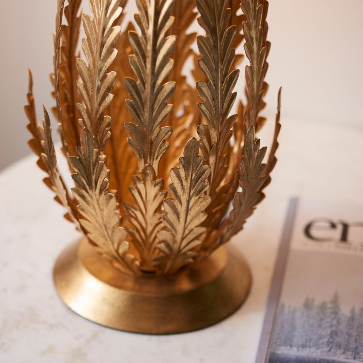 Delphine 1 Table Lamp Gold Leaf