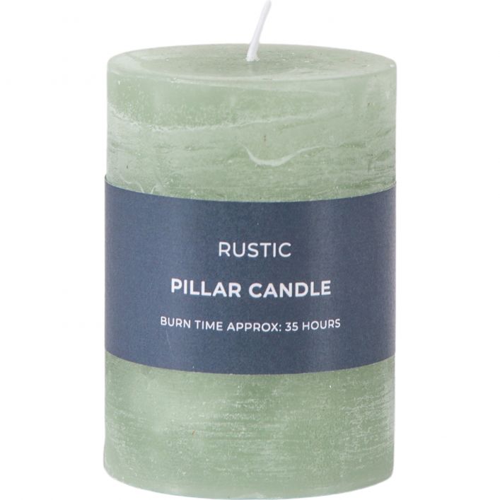 Pillar Candle Rustic 2 pack