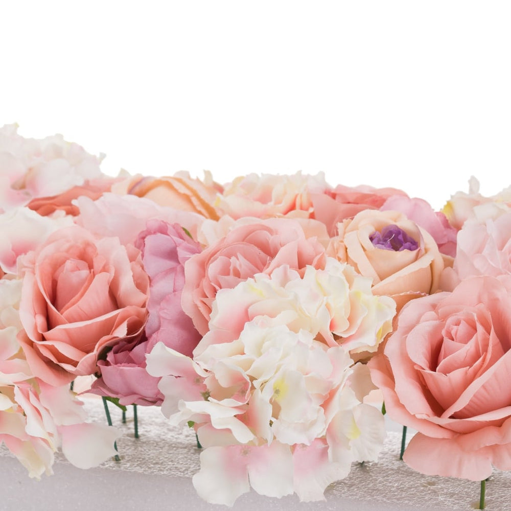 Blush Pink Table Runner - Artificial Flora