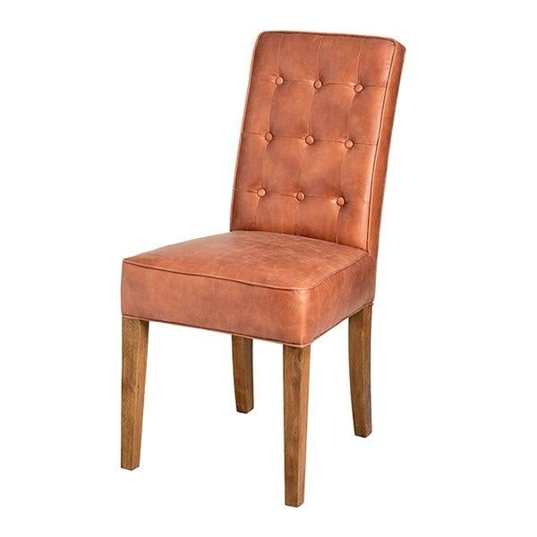 Faux Leather Dining Chair | Tan - Home Pieces