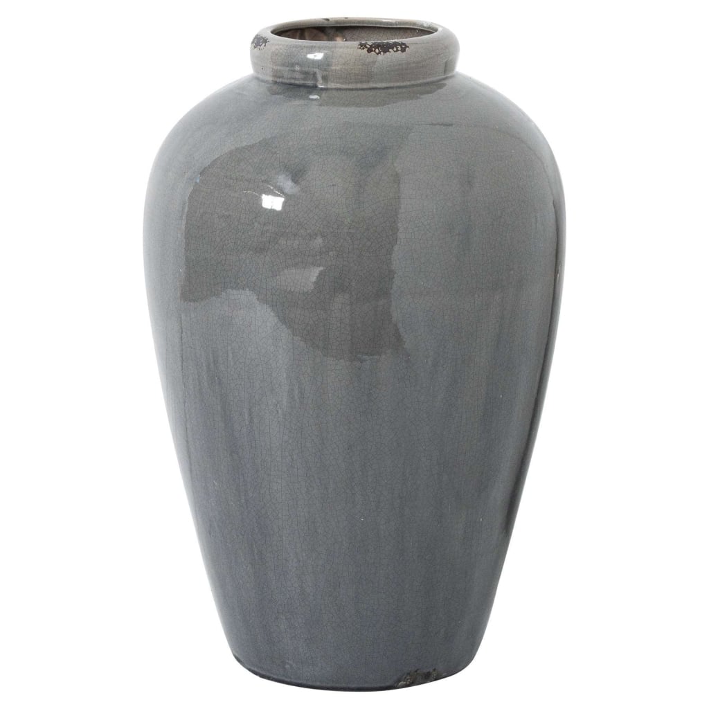 Garda Grey Glazed Tall Juniper Vase - Vases