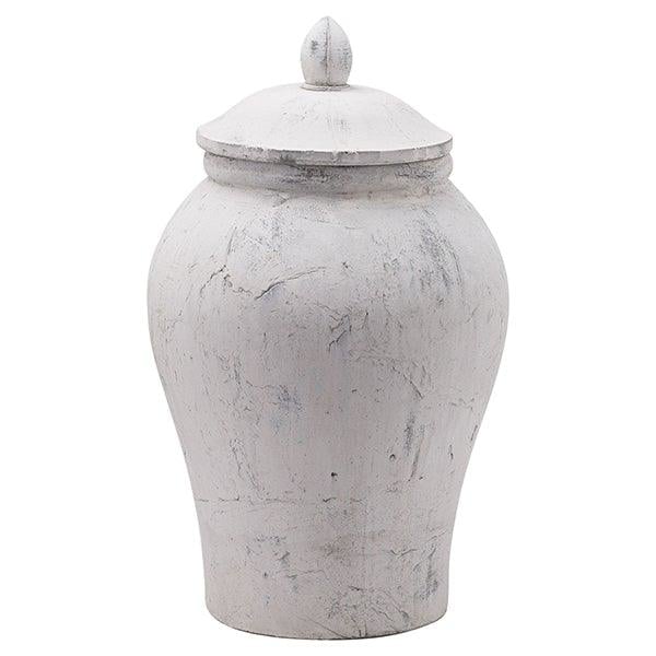 Bloomville Large Stone Ginger Jar  - Home Pieces