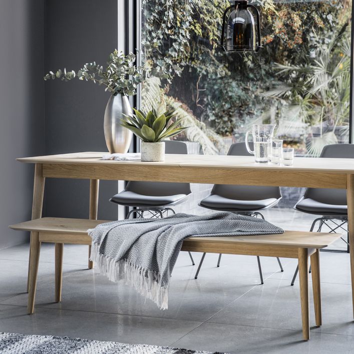 Malmö Oak Extendable Dining Table