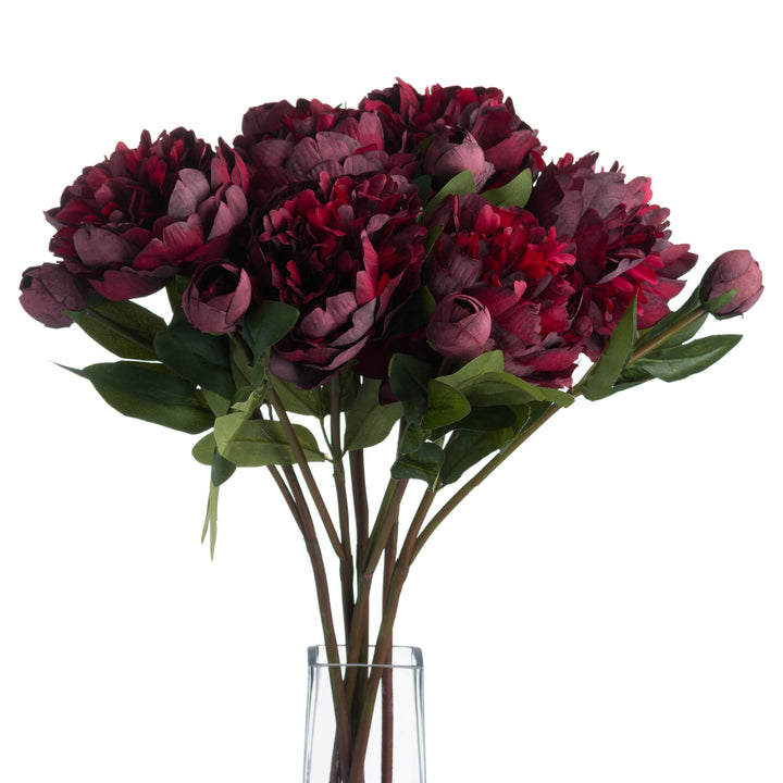 Burgundy Peony Rose Bunch