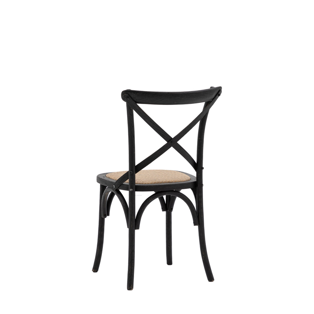 Ebony Cross Back Chair (2pk)