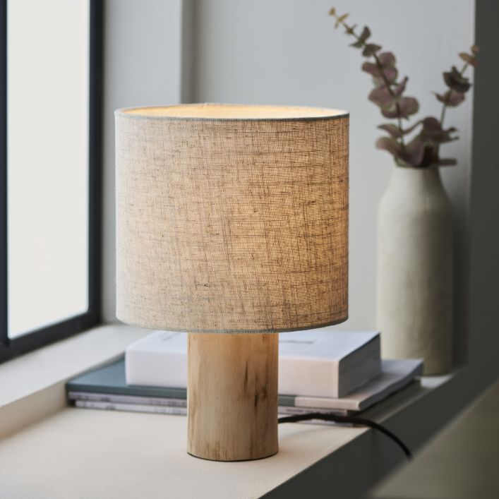 Scandi Wooden Table Lamp