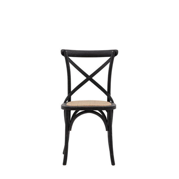 Ebony Cross Back Chair (2pk)