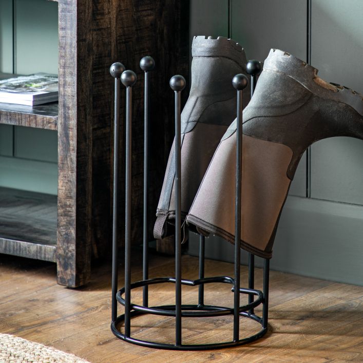 Wellie Boot Stand Black | Iron