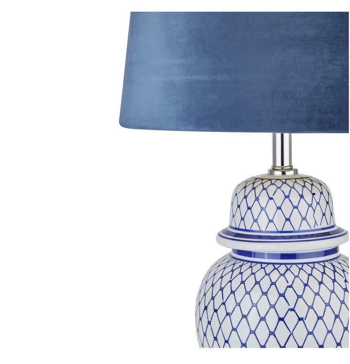 patterned ceramic lamp coastal style