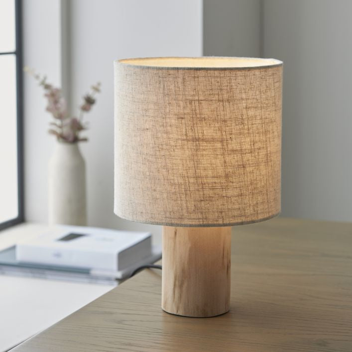 Scandi Wooden Table Lamp