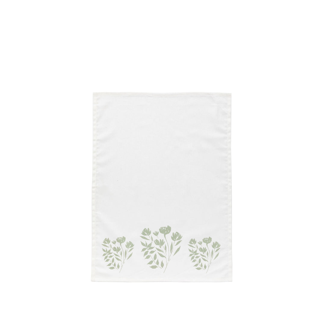 Sage Floral Tea Towel 3pk