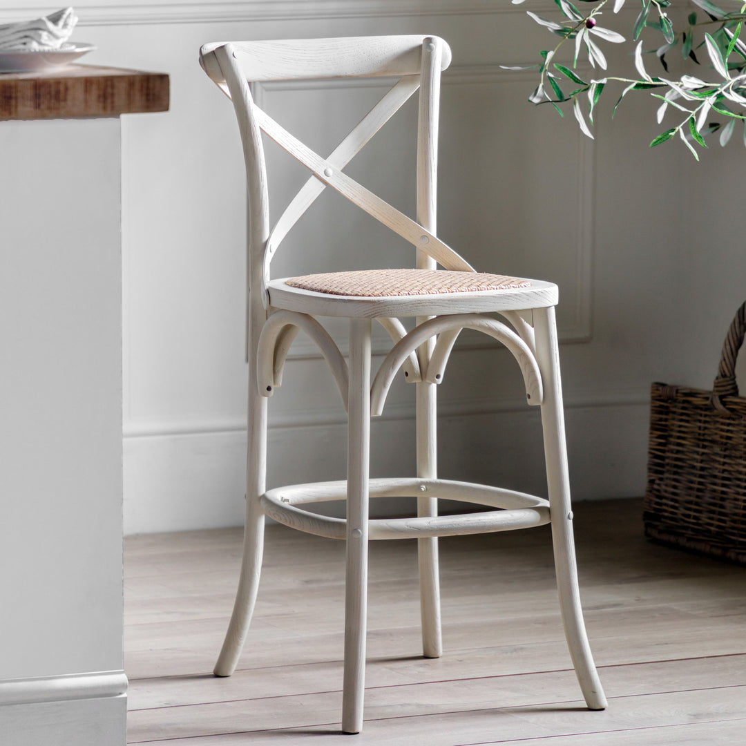 French Provincial French Country Bar Stools White French Style