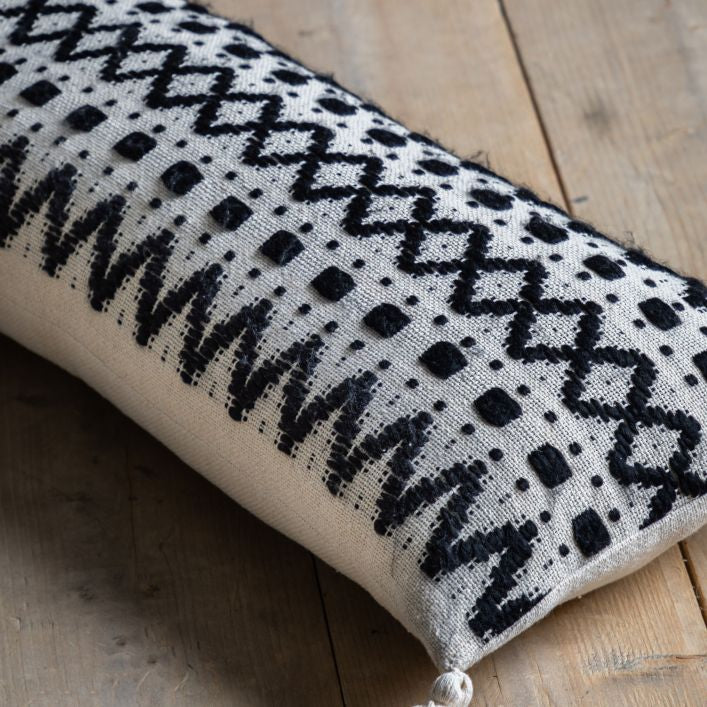 Natural Aztec Tufted Cushion