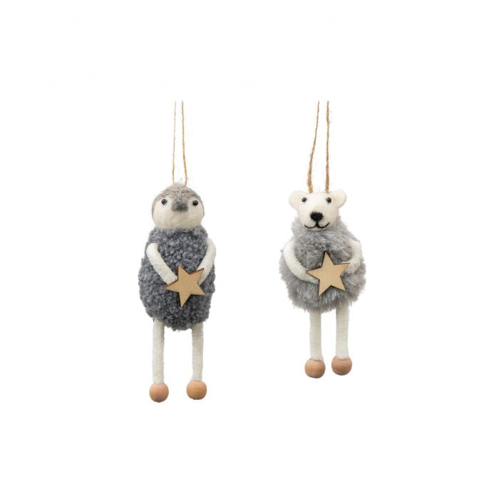 Penguin and Bear Set of 2