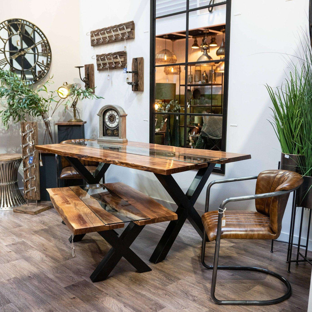 Live Edge Collection River Dining Table - Home Pieces
