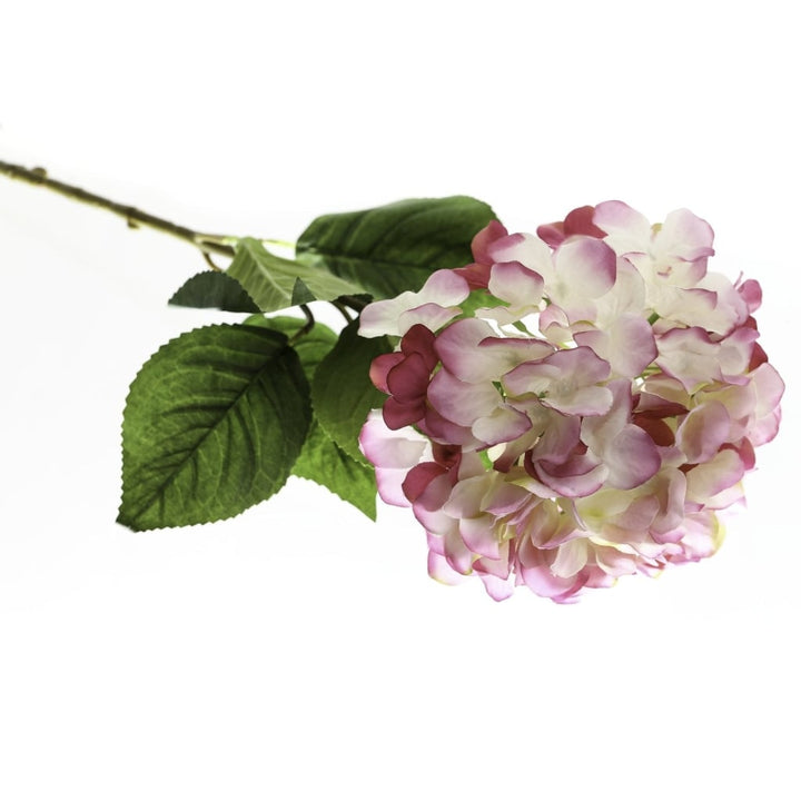 Single Pink Hydrangea - Faux flowers