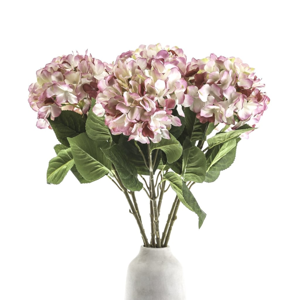 Single Pink Hydrangea - Faux flowers