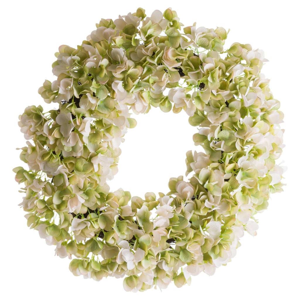 White Hydrangea Wreath - Flowers