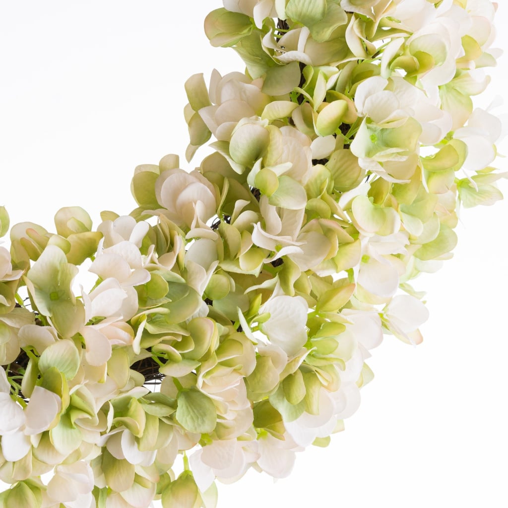 White Hydrangea Wreath - Flowers